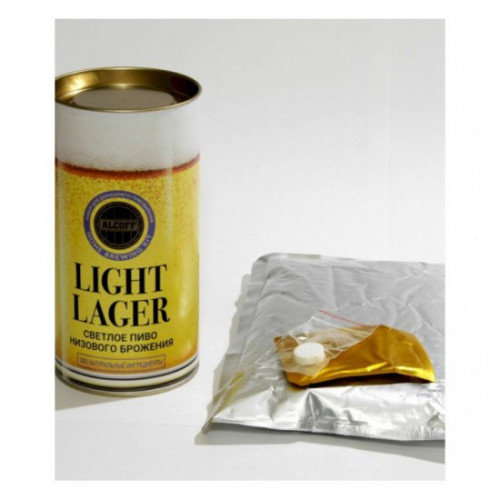 ПИВНОЙ СОЛОДОВЫЙ ЭКСТРАКТ ОХМЕЛЕННЫЙ ALCOFF LIGHT LAGER СВЕТЛЫЙ ЛАГЕР