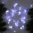 Набор гирлянд «Нить» 1 м роса, IP20, серебристая нить, 10 LED, свечение белое, 3 режима, батарейки AG13×3 (в комплекте), 5 шт.
