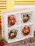 Набор из 4-х ёлочных шаров d=8 см «Соцветие чудес»