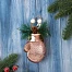 Ёлочная игрушка «Рукавичка с ягодками» 12×6.5 см, розовый