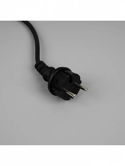 Гирлянда «Нить» 10 м, IP65, УМС, тёмная каучуковая нить, 100 LED, свечение мульти, 220 В