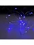 Гирлянда «Нить» 2 м роса, IP20, серебристая нить, 20 LED, батарейки CR2032×2 (в комплекте), свечение синее