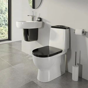 Унитаз компакт Best Color Black SLDM черный Sanita LUX