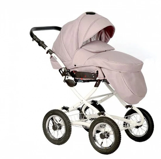 Коляска Indigo Barbara Classic 2 в 1 всесезонная розовая