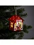 Ёлочная игрушка «Дом с Дедом Морозом», 8.7×4.6 см, 1 LED, от батареек, свечение тёплое белое