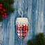 Ёлочная игрушка «Рукавица элит» 7×12 см, красно-белый