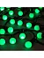 Гирлянда «Нить» 20 м с насадками «Шарики 1.5 см», IP44, тёмная нить, 200 LED, свечение зелёное, 8 режимов, 220 В