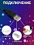 Гирлянда «Нить» 5 м роса, IP20, чёрная нить, 50 LED, свечение мульти, USB