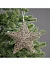 Подвеска световая «Звезда золотистая», 20×20×5 см, 10 LED, от батареек AG13×3, свечение тёплое белое