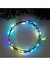 Гирлянда «Нить» 10 м роса, IP20, серебристая нить, 100 LED, свечение мульти (RGB), переливы, 12 В