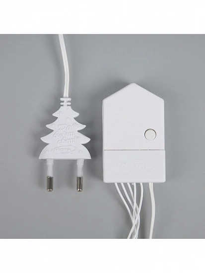 Гирлянда «Нить» 20 м, IP20, белая нить, 200 LED, свечение мульти, 8 режимов, 220 В
