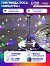 Гирлянда «Мишура» 2 м роса, IP20, серебристая нить, 100 LED, свечение мульти, USB