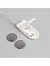 Гирлянда «Нить» 1 м роса, IP20, серебристая нить, 10 LED, батарейки CR2032×2 (в комплекте), свечение мульти