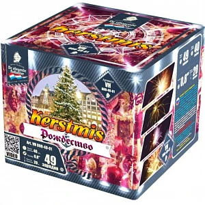 Фейерверк Рождество / Kerstmis 49 зарядов