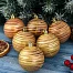 Ёлочные игрушки «Юпитер», шары новогодние, d=6 см, набор 6 шт., коричневый