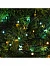 Гирлянда «Нить», 5 м, уличная, IP44, 50 LED, 2 режима, солнечная батарея, тёмная нить, свечение жёлтое/аквамарин