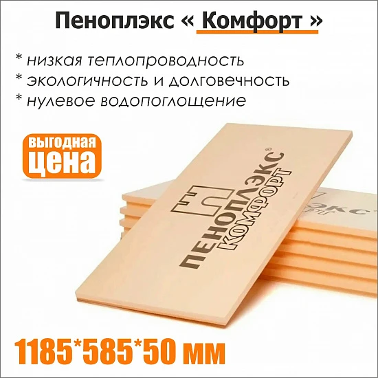 Утеплитель Пеноплэкс, 50мм