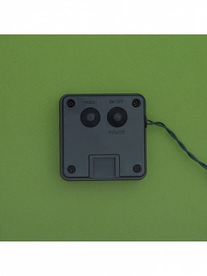 Гирлянда «Нить», 10 м, уличная, IP44, 100 LED, 2 режима, солнечная батарея, тёмная нить, свечение мульти