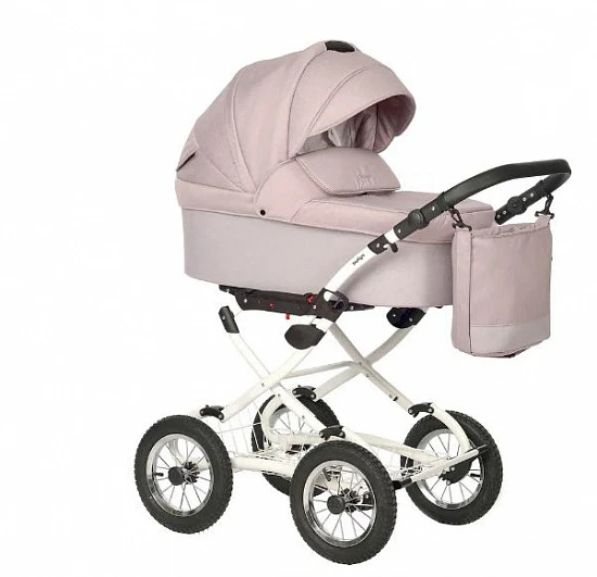 Коляска Indigo Barbara Classic 2 в 1 всесезонная розовая