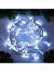Гирлянда «Нить» 10 м, IP65, УМС, белая каучуковая нить, 100 LED, свечение белое, мерцание, 220 В