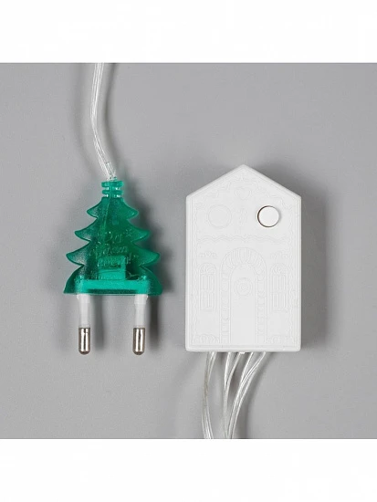 Гирлянда «Нить» 20 м, IP20, прозрачная нить, 200 LED, 8 режимов, 220 В, свечение тёплое белое
