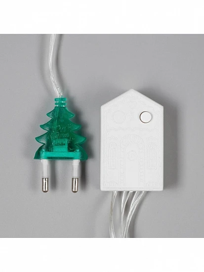 Гирлянда «Нить» 20 м, IP20, прозрачная нить, 200 LED, 8 режимов, 220 В, свечение жёлтое