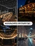 Гирлянда «Нить» 10 м, IP65, УМС, белая каучуковая нить, 100 LED, свечение мульти, 220 В