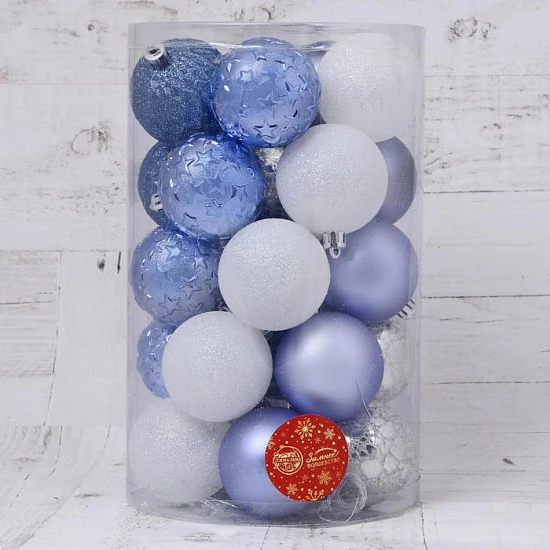 Ёлочные игрушки «Метелица» звёздочки, d=6 см, 25 шт., МИКС