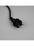 Гирлянда «Нить» 10 м, IP65, УМС, тёмная каучуковая нить, 100 LED, свечение белое, 220 В