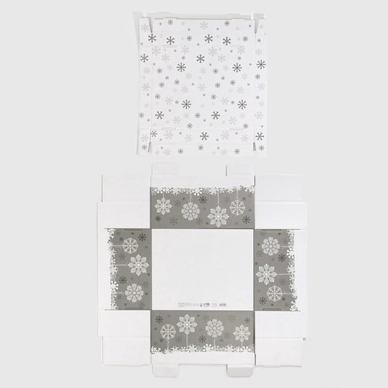 Коробка подарочная новогодняя складная Let it snow, 31×25.5×16 см, Новый год