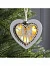 Ёлочная игрушка «Сердце с оленем», 10×10×2 см, 3 LED, от батареек, свечение тёплое белое