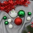 Ёлочные игрушки «Каникулы», шары новогодние, d=6 и 2.5 см, 21 шт., узоры + мишура 1 м, МИКС