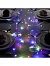 Гирлянда «Мишура» 10 м роса, IP20, серебристая нить, 200 LED, свечение мульти, 12 В