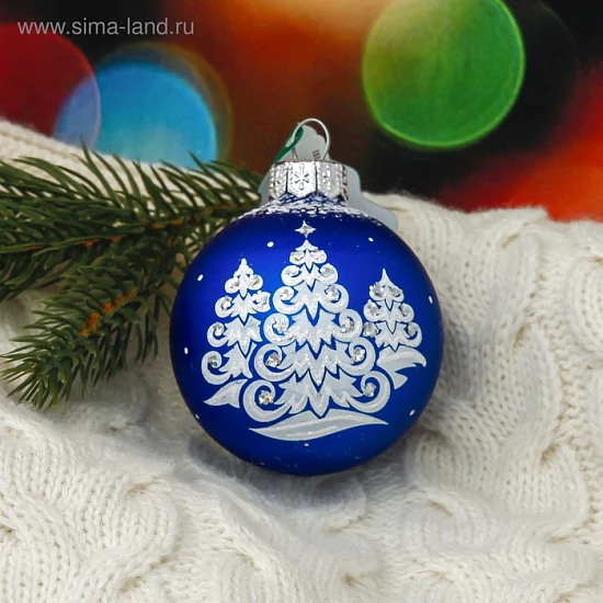 Ёлочный шар «Новогодний» d=6 см, без упаковки, МИКС