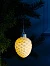 Ёлочный шар «Шишка», 6.5×6.5×8 см, 1 LED, керамика, от батареек LR44×3, свечение тёплое белое