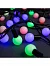 Гирлянда «Нить» 10 м с насадками «Шарики 2.5 см», IP44, тёмная нить, 100 LED, свечение мульти (RG/RB), мигание, 220 В