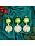 Ёлочные игрушки «Агнет», шары новогодние, d=6 см, набор 12 шт., волны, бело-зелёный