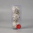 Ёлочные игрушки «Тьяго», шары новогодние, d=8 см, набор 3 шт., белый