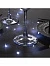 Гирлянда «Мишура» 1 м роса, IP20, серебристая нить, 20 LED, батарейки CR2032×2 (в комплекте), свечение белое