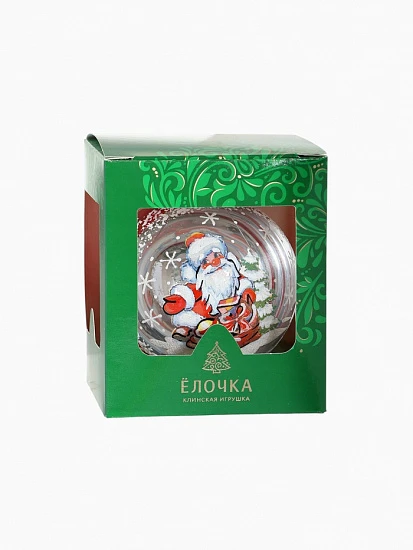Ёлочный шар «Морозко» d=9.5 см, МИКС