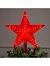Светодиодная верхушка на ёлку «Звезда красная», 22 см, 30 LED, 220 В, свечение красное