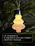 Елочный шар «Бархатная елочка» 12×8 см, 1 LED, от батареек LR44×3, свечение тёплое белое
