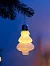 Елочный шар «Бархатная елочка» 12×8 см, 1 LED, от батареек LR44×3, свечение тёплое белое