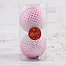 Ёлочные игрушки «Рельеф», шары новогодние, d=10 см, набор 2 шт., розовый