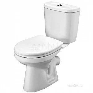 Унитаз компакт Анимо 04 2РА ДС Soft-Close косой белый Santek 1WH302137
