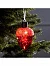 Ёлочный шар «Жёлудь красный», 12×7 см, 4 LED, от батареек, свечение тёплое белое