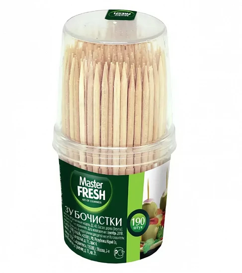 Зубочистки Master FRESH, 190 шт