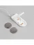Гирлянда «Нить» 2 м роса, IP20, серебристая нить, 20 LED, батарейки CR2032×2 (в комплекте), свечение синее