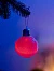 Елочный шар «Бархатный узор» 8 см, 1 LED, от батареек LR44×3, свечение тёплое белое