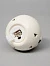 Ёлочный шар с подсветкой «Снеговик», 10×8.6×8.6 см, 1 LED, керамика, от батареек LR44×3, керамика, свечение тёплое белое